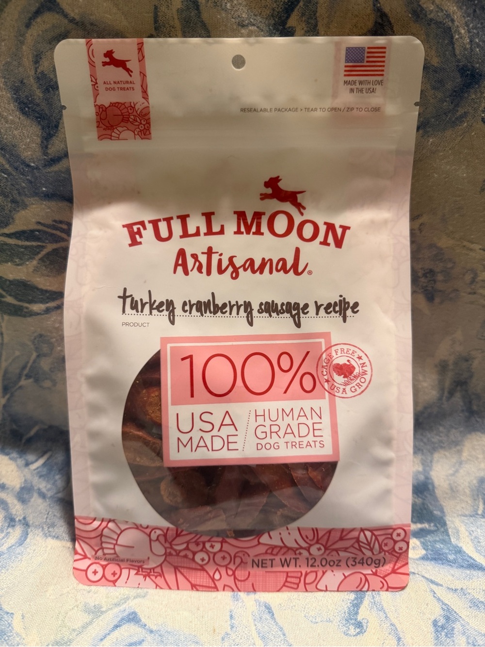 Full Moon Turkey Cranberry Sausage Dog Treats